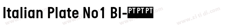 Italian Plate No1 Bl字体转换 Italian Plate No1 Bl字体转换
